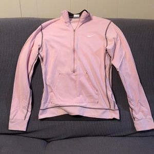 Pale Pink Fitted Nike Pullover